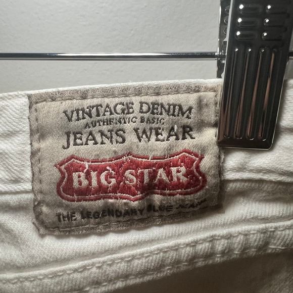 Women's Big Star White Vintage Denim Size 31R - Picture 4 of 7